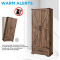 72 Inch Tall Farmhouse Kitchen Pantry Cabinet Stylish Storage Cupboard
