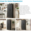 72 Inch Tall Farmhouse Kitchen Pantry Cabinet Stylish Storage Cupboard