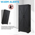 72 Inch Tall Farmhouse Kitchen Pantry Cabinet Stylish Storage Cupboard