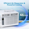 GAOMON Smart 6000 BTU Window Air Conditioner WiFi Enabled AC with Remote & App Control, Timer, Sleep Mode, Easy Install Kit, Cools Rooms up to 350