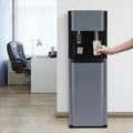 5.28 Gallon Bottom Loading Water Cooler Dispenser, 2 Temperatures Available with Hot & Cold, Practical Freestanding Water Dispenser