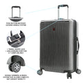 Swiss Tech Excursion 29" Hard Side Rolling Upright Luggage Charcoal