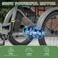ABORON 3.0 Fat Tire Electric Trike for Senior Foldable E Bike, 500W Motorized Tricycle Adult 20" Folding 3 Wheel Electric Commute Bike Trike W/48V