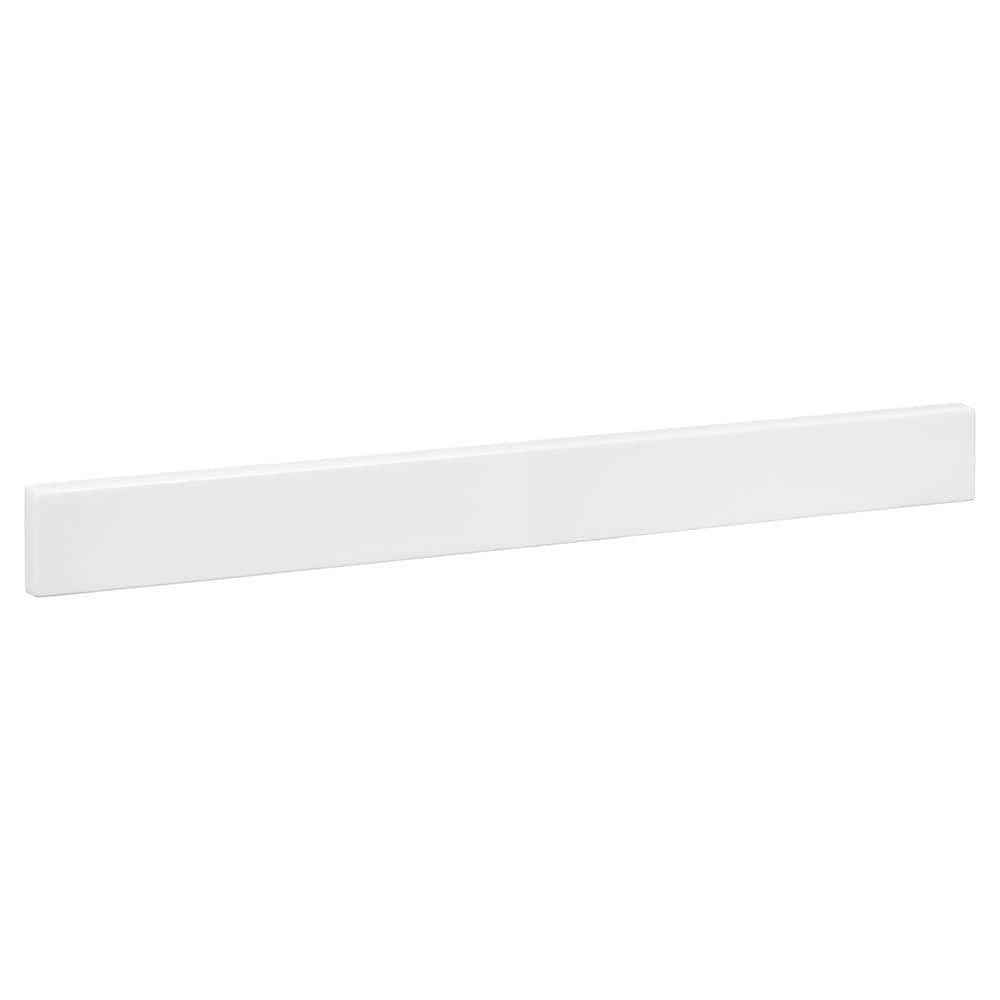 24 1/2 in. Cultured Marble Backsplash in White