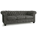 Hancock Tufted Top Grain Italian Leather Chesterfield Sofa Dimensions: 31" H x 86" W x 40" D