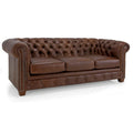 Hancock Tufted Top Grain Italian Leather Chesterfield Sofa Dimensions: 31" H x 86" W x 40" D