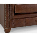 Hancock Tufted Top Grain Italian Leather Chesterfield Sofa Dimensions: 31" H x 86" W x 40" D