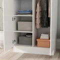 Freestanding 2 Door Bedroom Armoire with Hanging Rod