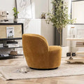 Modern Swivel Barrel Chair with 360 Degree Rotation Single Fabric Accent Chair