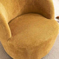 Modern Swivel Barrel Chair with 360 Degree Rotation Single Fabric Accent Chair