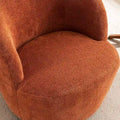 Modern Swivel Barrel Chair with 360 Degree Rotation Single Fabric Accent Chair