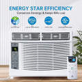 GAOMON Smart 6000 BTU Window Air Conditioner WiFi Enabled AC with Remote & App Control, Timer, Sleep Mode, Easy Install Kit, Cools Rooms up to 350