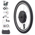 Ktaxon 48V 1000W Electric Bicycle Motor Kit, 26" Front Wheel E Bike Conversion Kit W/LCD Display (without Battery)