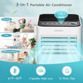 Costway 10000 BTU Portable Air Conditioner 3 in 1 Air Cooler with Fan Dehum Sleep Mode