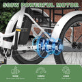ABORON 3.0 Fat Tire Electric Trike for Senior Foldable E Bike, 500W Motorized Tricycle Adult 20" Folding 3 Wheel Electric Commute Bike Trike W/48V