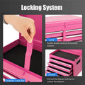 2 in 1 Rolling Tool Chest, 5-Drawer Tool Storage Cabinet with Wheels, Adjustable Shelf, Tool Box Organizer for Garage Warehouse Workshop