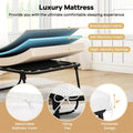 Cot Size Rollaway Guest Bed with Memory Foam Mattress, 75"x31" Portable Folding Bed with Heavy Duty Metal Frame for Home Office Small Spaces